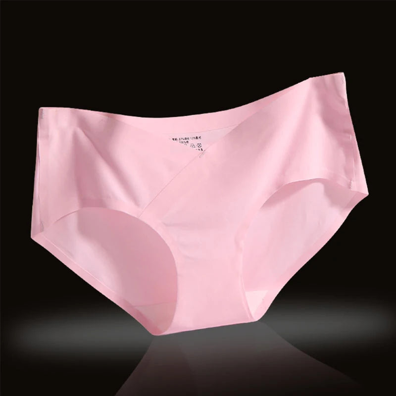 Seamless Low Waist Pregnant Panties Low Waist Maternity Underwear Pregnanc Cotton Soft Breathe V-Shaped Care Belly Women Briefs