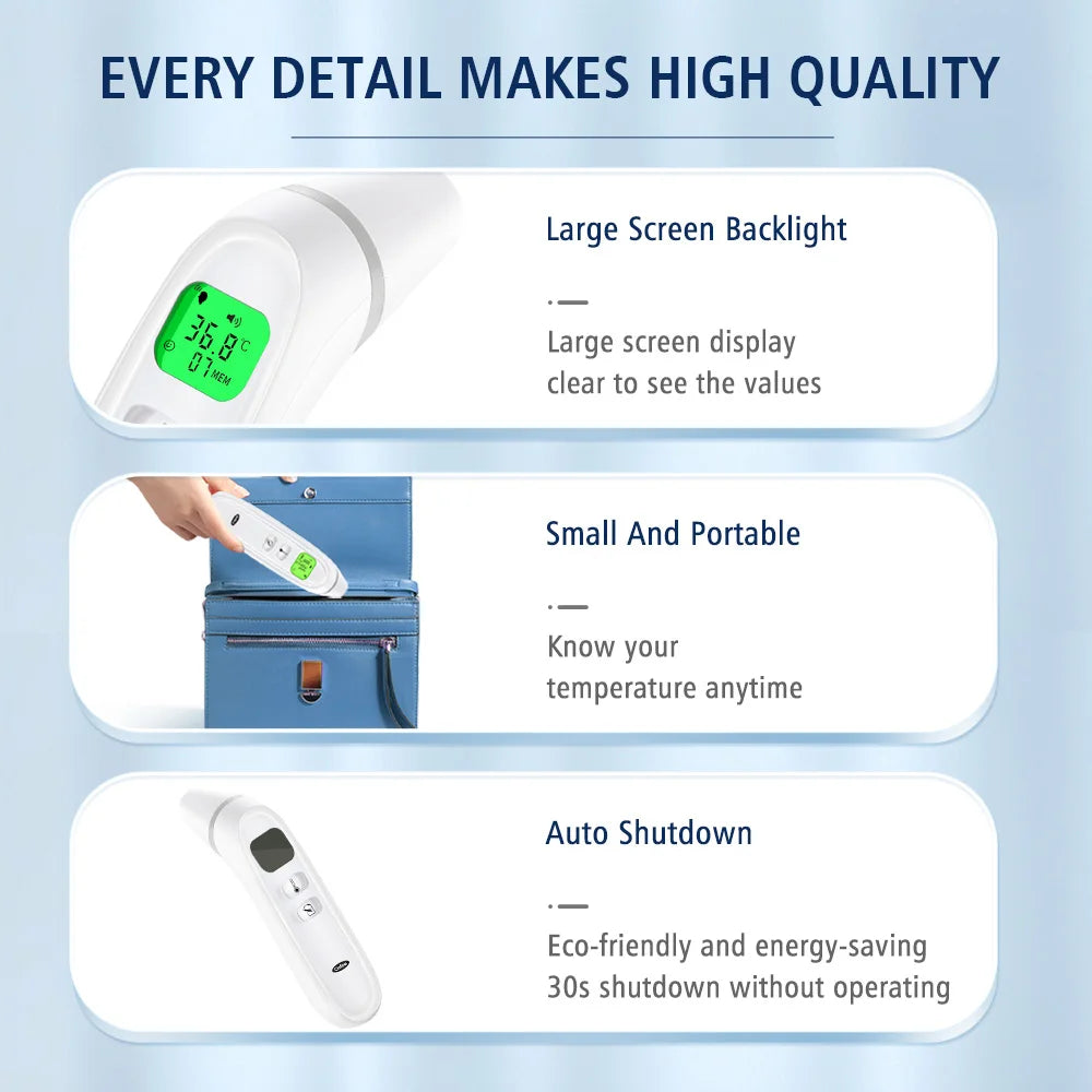 Cofoe Infrared Fever Thermometer Medical Household Digital LCD Infant Adult Non-contact Body Temperature Ear Thermometer