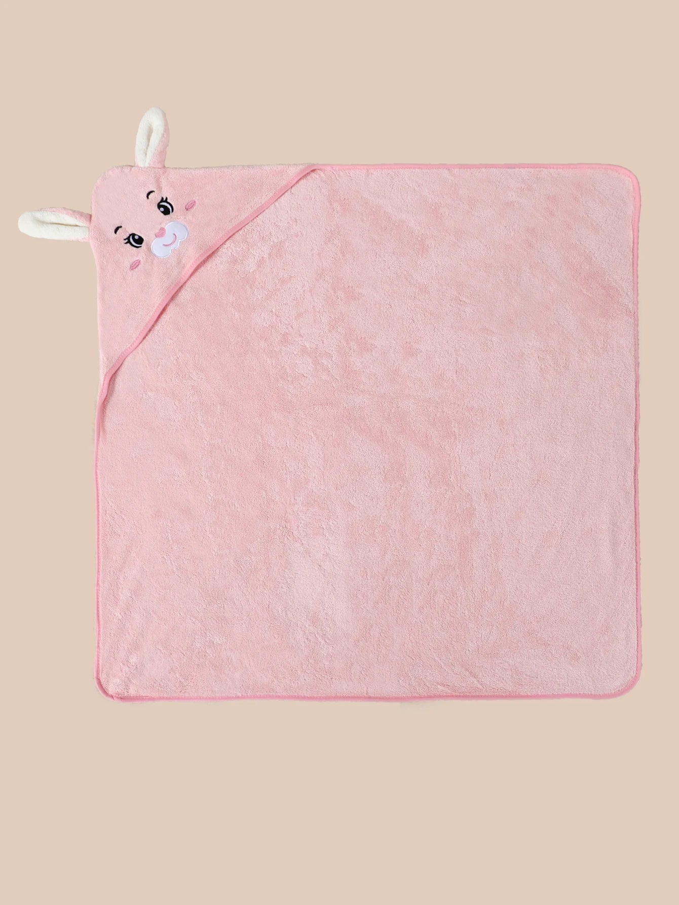A pack of 80 * 80 cm cartoon baby bath towel body hooded polyester fiber baby bathrobe newborn swaddling baby blanket girls and