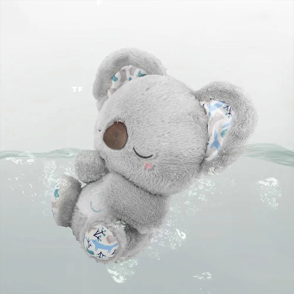 Breathing Koala with Light Sound Baby Sleep and Playmate Koala Musical Stuffed Plush Toy Newborn Sensory Comfortable Baby Gifts