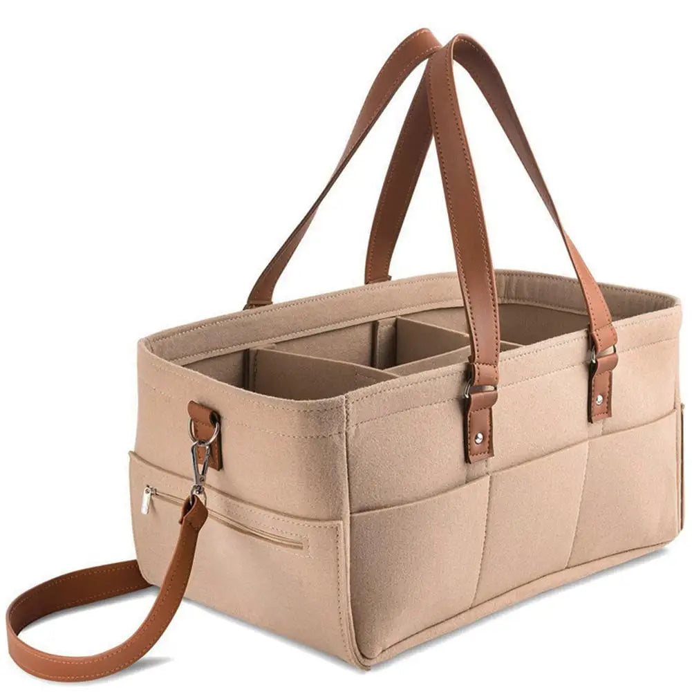 Baby Diaper Caddy Organizer Portable Holder Bag for Changing Table and Car, Nursery Essentials Storage bins 38 * 26 * 23cm