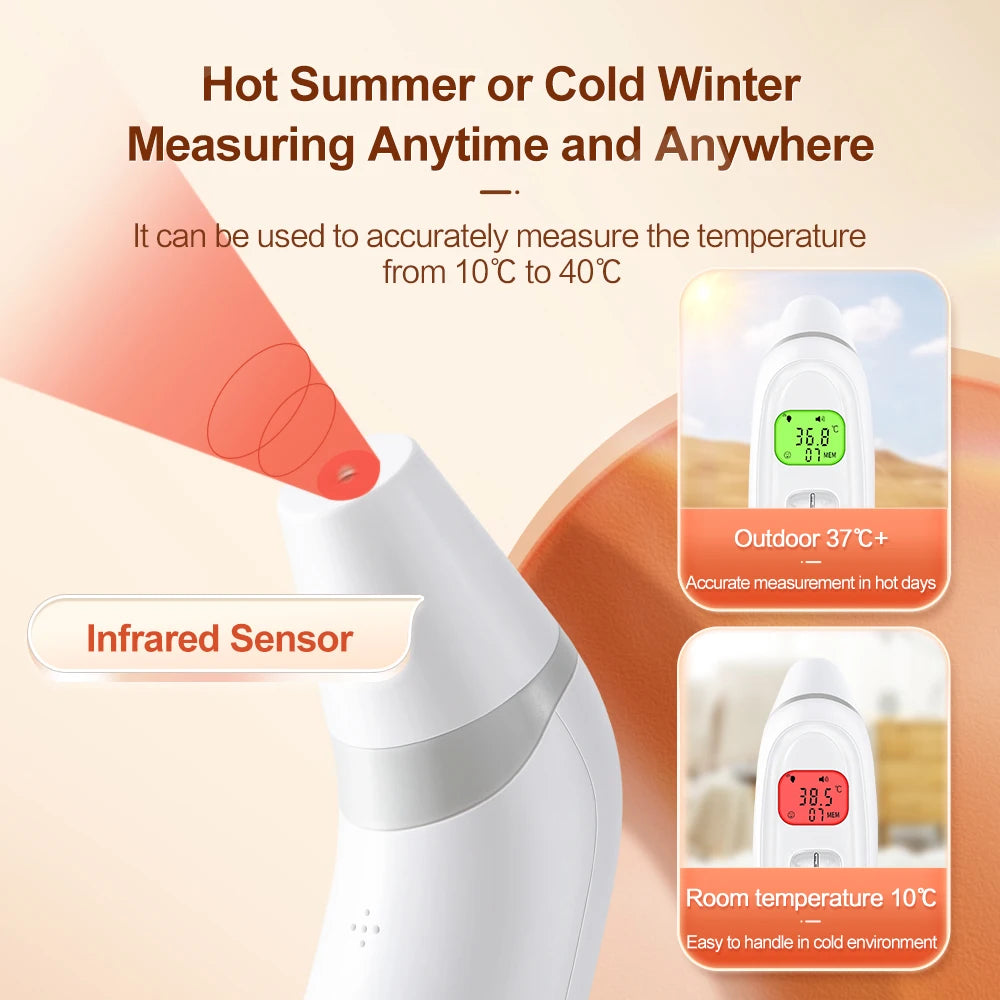 Cofoe Infrared Fever Thermometer Medical Household Digital LCD Infant Adult Non-contact Body Temperature Ear Thermometer