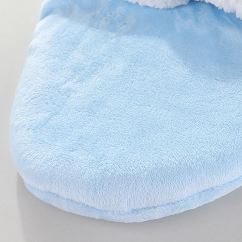 Soft Baby Sleeping Bags Warm Autumn and Winter Newborn Baby Wrap Blankets CartoonCocoon for babies Flannel Baby Sleepsack 0-9M