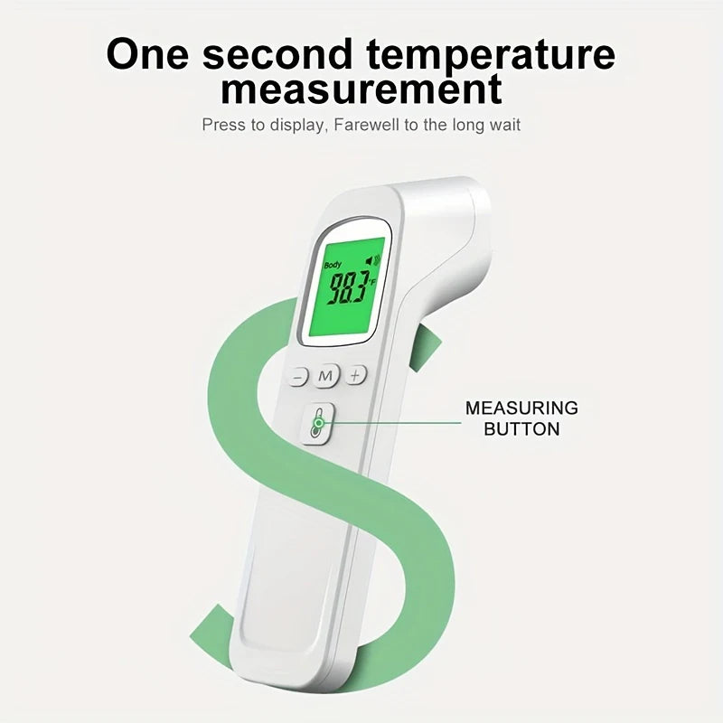Thermometer Baby Adult Non-Contact Digital Temperature Alarm Thermometer Forehead Indoor Infrared Multi-function Thermometer
