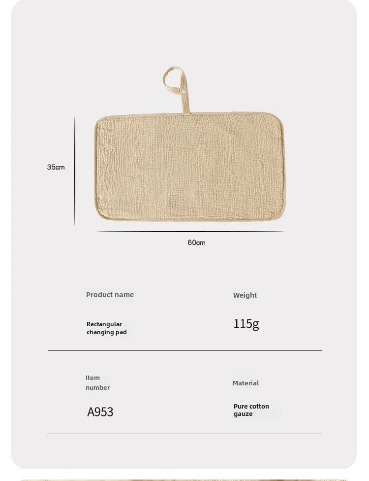Foldable Baby Infant Cotton Changing Pads Reusable Soft Cotton Infant Mat Changing Pad for Newborn Underpads Two-sided Mattress