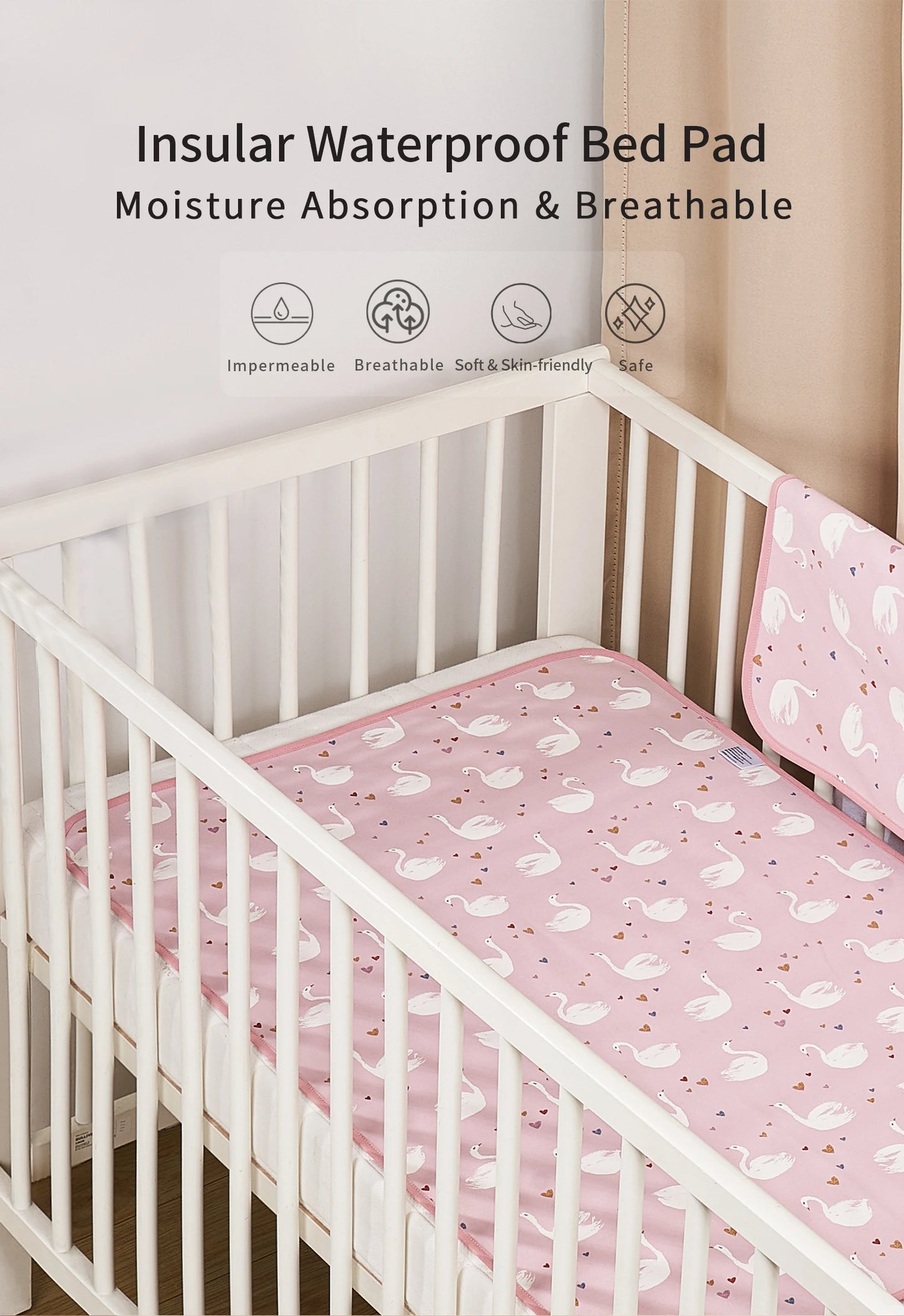 Children Crib Sheet Infant Urinary Pad Two-sided Reuse Washable Waterproof Breathable Mattress Bed Changing Cover Disposable