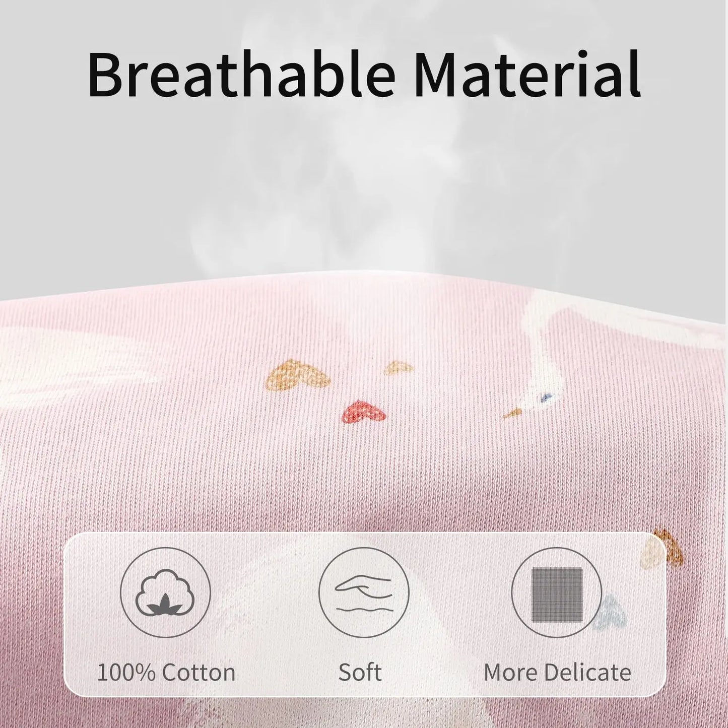 INSULAR Newborn Sleeping Bags 100% Cotton Baby Anti-startle Sleepsack Infant Skin-friendly Sleepwear Breathable 4 Seasons