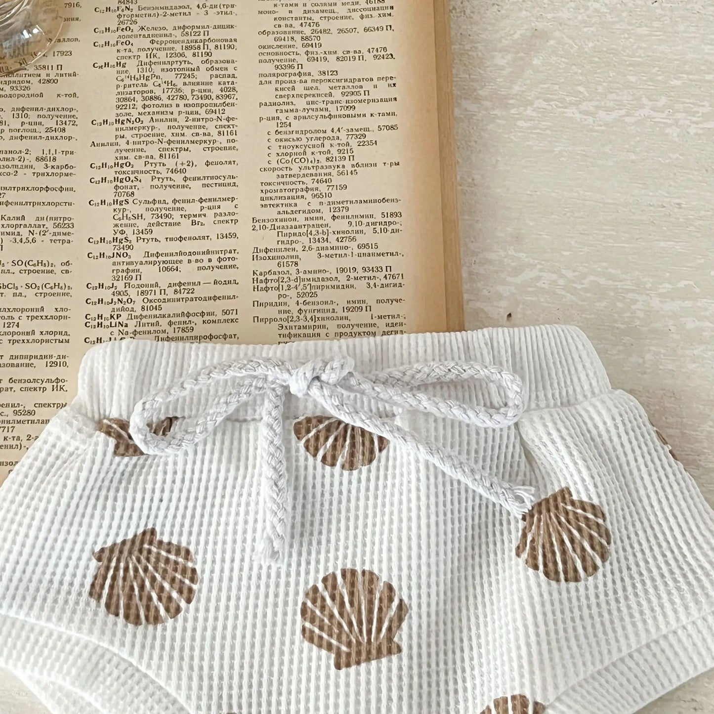 Summer Baby Boys Girls Clothing Baby Cotton Romper+Short Waffle Shell Print Suspenders Rompers Bread Pants Infant Clothes Set