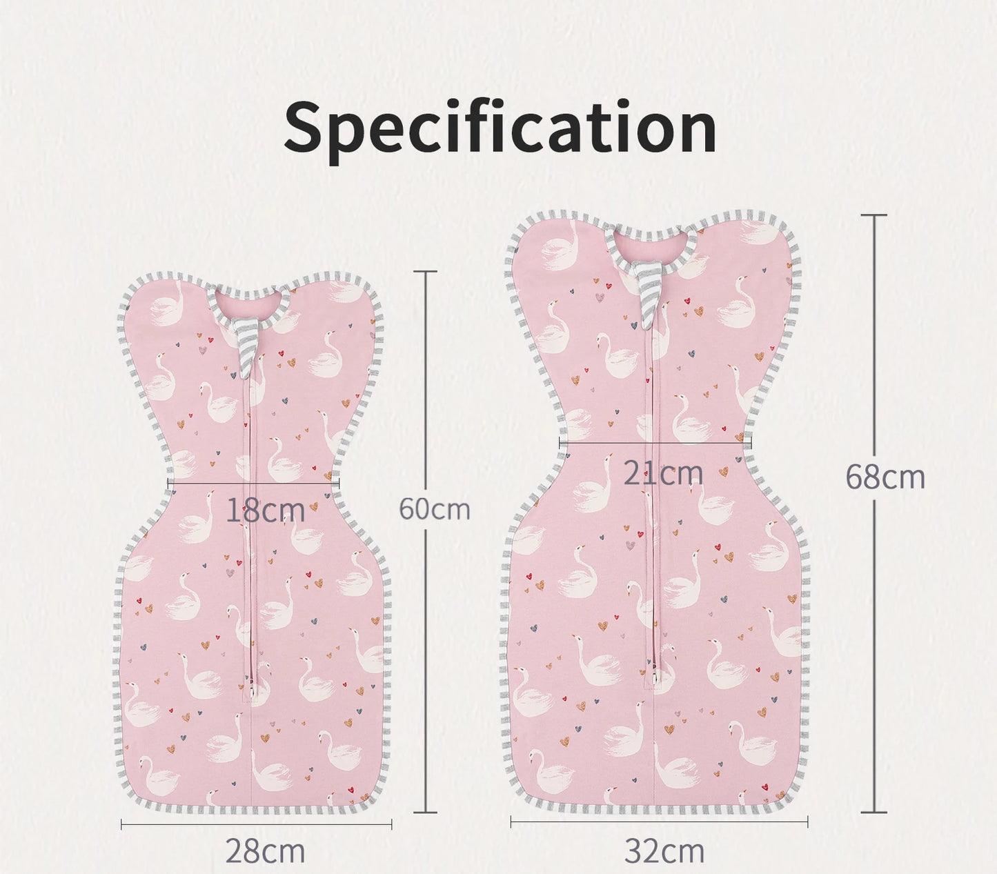 INSULAR Newborn Sleeping Bags 100% Cotton Baby Anti-startle Sleepsack Infant Skin-friendly Sleepwear Breathable 4 Seasons