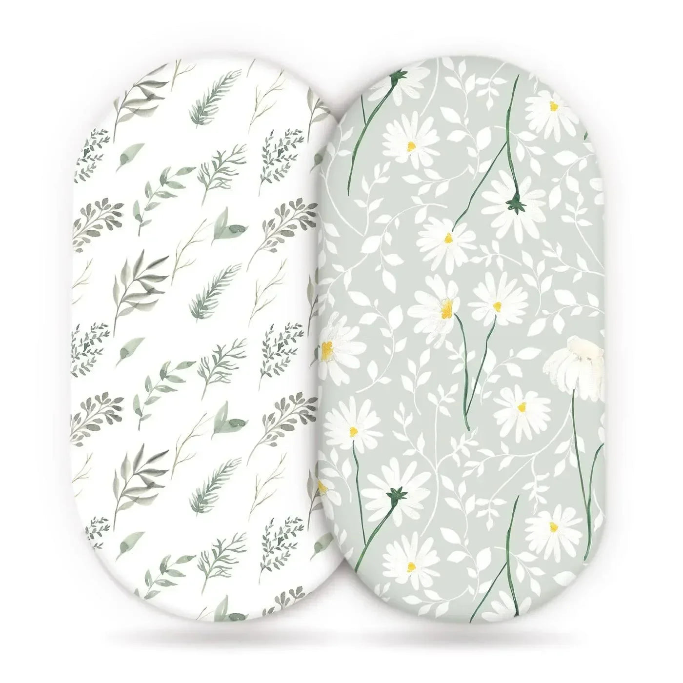 Baby Bassinet Sheet 2pack Fitted Cradle Mattress Sheets Breathable Elastic Travel Crib Sheets For Newborns Infant Boys Girls