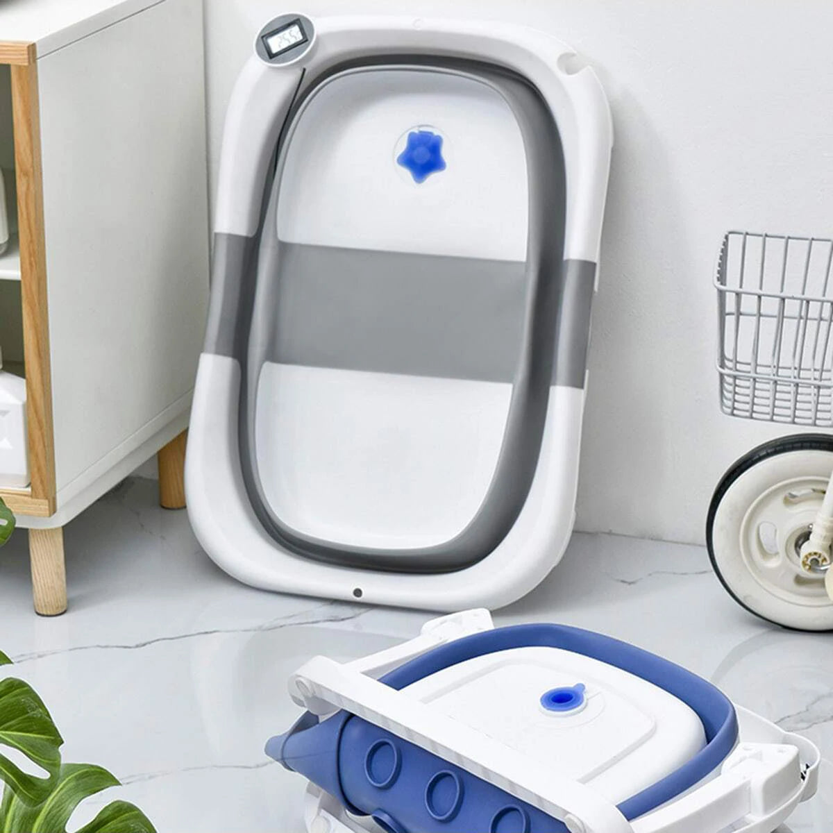 Foldable Baby Bath Tub - Comfortable & Space-Saving