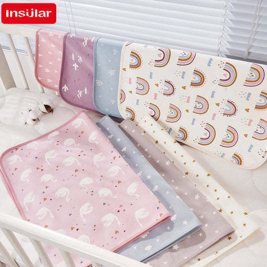 Children Crib Sheet Infant Urinary Pad Two-sided Reuse Washable Waterproof Breathable Mattress Bed Changing Cover Disposable